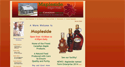 Desktop Screenshot of mapleside.ca