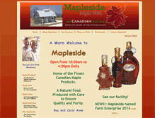 Tablet Screenshot of mapleside.ca